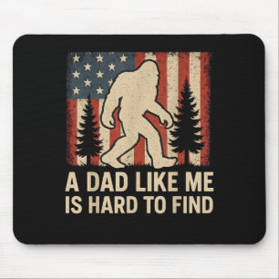 Patriottische Bigfoot Een Vader Als Mij Is Moeilij Muismat