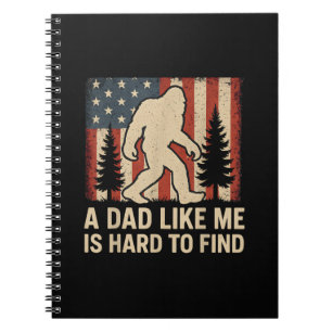 Patriottische Bigfoot Een Vader Als Mij Is Moeilij Notitieboek