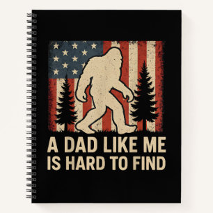 Patriottische Bigfoot Een Vader Als Mij Is Moeilij Notitieboek