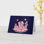 patriottische biggen kaart (Gele Bloem)