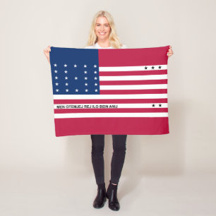 Patriottische Bikini-atol vlag Fleece Deken