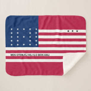 Patriottische Bikini-atol vlag Sherpa Deken