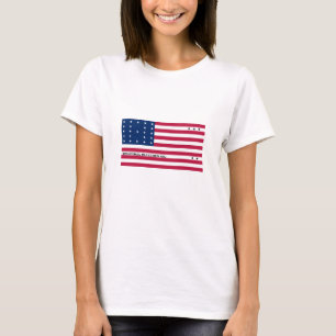Patriottische Bikini-atol Vlag T-shirt