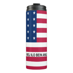 Patriottische Bikini-atol vlag Thermosbeker