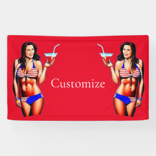 Patriottische Bikini Fitness Model Thunder_Cove Spandoek