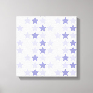 Patriottische Blauwe Ombre Sterren Canvas Afdruk