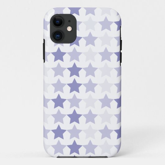 Patriottische Blauwe Ombre Sterren Case-Mate iPhone Case (Achterkant)