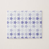 Patriottische Blauwe Ombre Sterren Legpuzzel (Horizontaal)