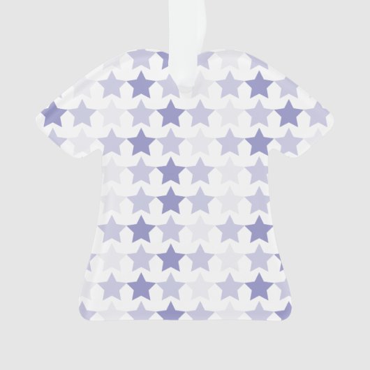 Patriottische Blauwe Ombre Sterren Ornament (voorkant)