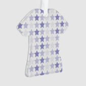 Patriottische Blauwe Ombre Sterren Ornament (voorkant)