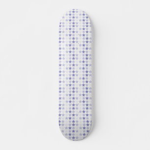 Patriottische Blauwe Ombre Sterren Skateboard