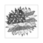 Patriottische Bloem Rubber Stamp Rubberstempel (Afrduk)
