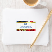 Patriottische bloemadressering etiket (Insitu)