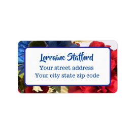 Patriottische Bloemen Etiket