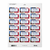 Patriottische Bloemen  Etiket (Full Sheet)