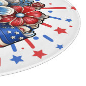 Patriottische Bloemen in Rood Wit & Blauw 4 juli Snijplank (Hoek)