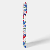 Patriottische Bloemen met Initialen Case-Mate iPhone Case (Achterkant / Rechts)