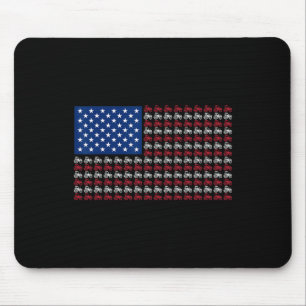 Patriottische Boer 4 juli Amerikaanse Vlag VS Tra Muismat