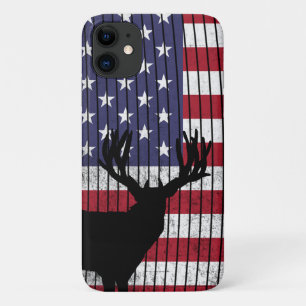 Patriottische bok herten jagen iPhone 11 hoesje
