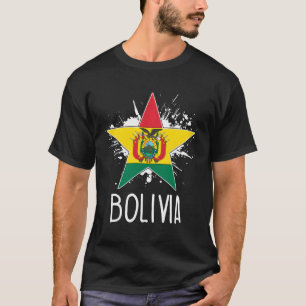 Patriottische Bolivia Boliviaanse vlag T-shirt