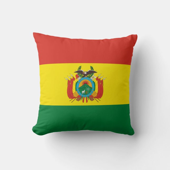 Patriottische Bolivia vlag Kussen (Voorkant)