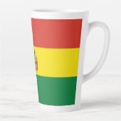 Patriottische Bolivia Vlag latte Mok (Rechts)