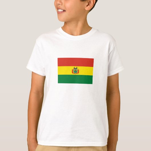Patriottische Bolivia vlag T-shirt (Voorkant)