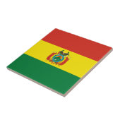 Patriottische Bolivia vlag Tegeltje (Zijkant)