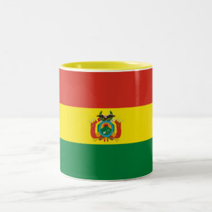 Patriottische Boliviaanse vlag Tweekleurige Koffiemok