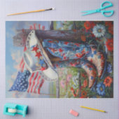 Patriottische Boots Tissuepapier (Craft)