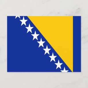 Patriottische Bosnië Herzegovina Vlag Briefkaart
