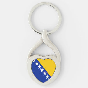 Patriottische Bosnië Herzegovina Vlag Sleutelhange Sleutelhanger