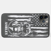 Patriottische Boston Terrier VS Vlag Hond Case-Mate iPhone Case (Achterkant (horizontaal))