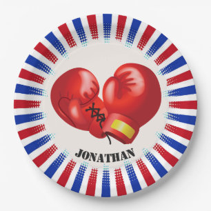 Patriottische boxing handschoenen Design Paper Par Papieren Bordje