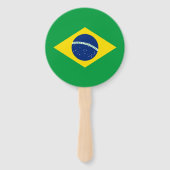 Patriottische Braziliaanse vlag Handwaaier (Achterkant)