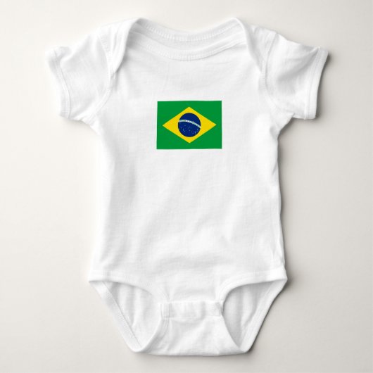 Patriottische Braziliaanse vlag Romper (Voorkant)