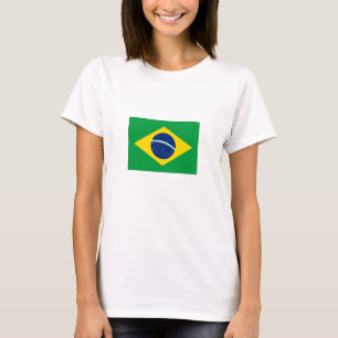 Patriottische Braziliaanse vlag T-shirt