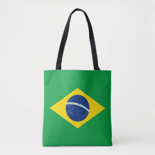 Patriottische Brazilië Vlag Boodschappentas Draagtas