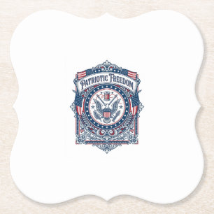 Patriottische Breiclub Vector Graphic T-shirt Kartonnen Onderzetters