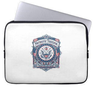 Patriottische Breiclub Vector Graphic T-shirt Laptop Sleeve