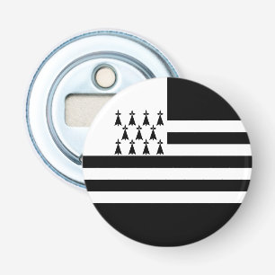 Patriottische Bretonse Vlag Button Flesopener