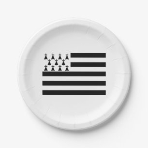 Patriottische Bretonse Vlag Papieren Bordje