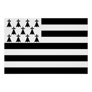 Patriottische Bretonse Vlag Perfect Poster