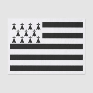 Patriottische Bretonse Vlag Tissuepapier