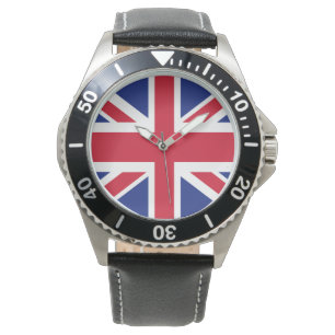 Patriottische Britse vlag Flag Watch Horloge