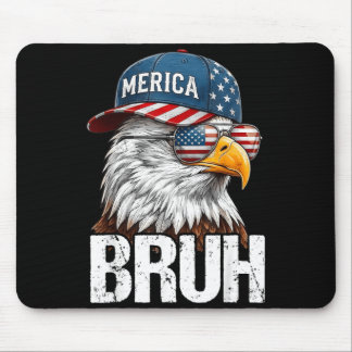 Patriottische Bro Adelaar Usa Vlag Grappige Vierde Muismat