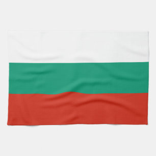 Patriottische Bulgaarse vlag keukenhanddoek