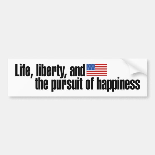 Patriottische bumpersticker (Voorkant)