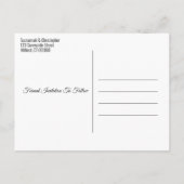 Patriottische bundelingse Aangepast sparen de Datu Aankondigingskaart (Achterkant)