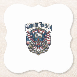 Patriottische Cajun trots vector grafische T-shirt Kartonnen Onderzetters